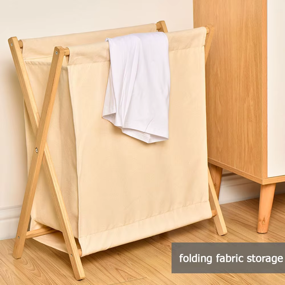Bamboo Laundry Hamper with Removable Liner - Collapsible Wooden Clothes Basket, Folding Storage Organizer for Bedroom, Bathroom & Laundry Room