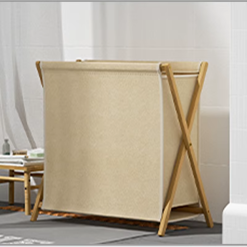 Bamboo Laundry Hamper with Removable Liner - Collapsible Wooden Clothes Basket, Folding Storage Organizer for Bedroom, Bathroom & Laundry Room