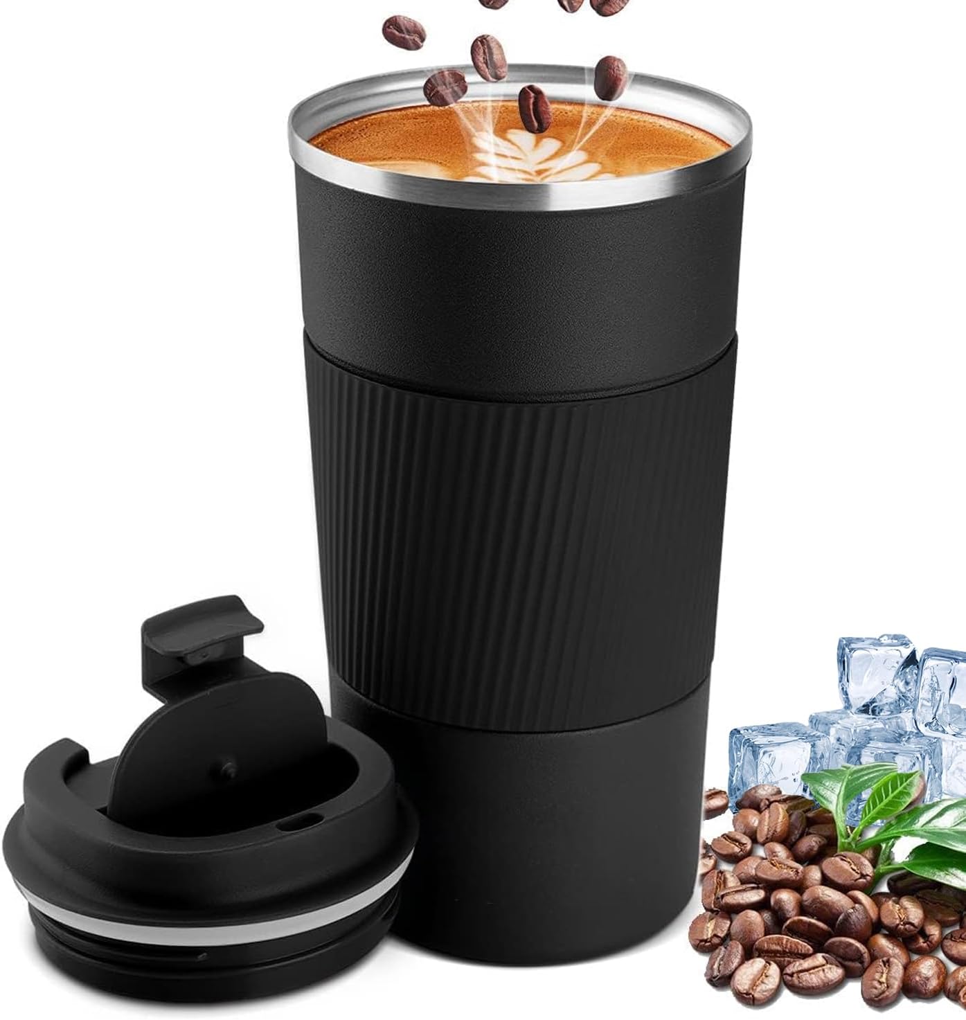 Stainless Steel Coffee Cup - Vacuum Insulated Travel Mug for Home, Office, Outdoor