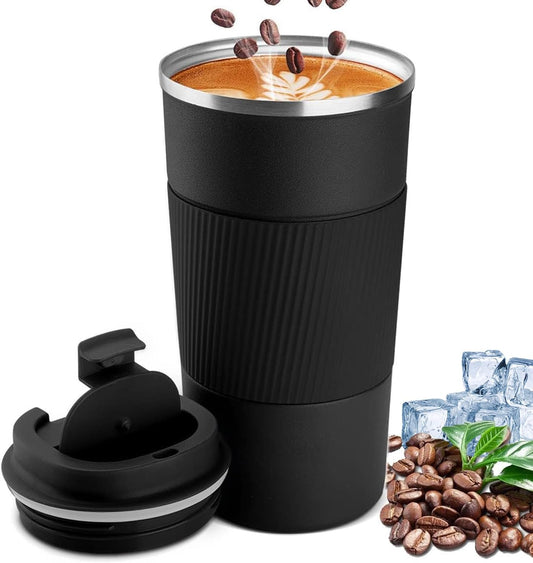 Stainless Steel Coffee Cup - Vacuum Insulated Travel Mug for Home, Office, Outdoor