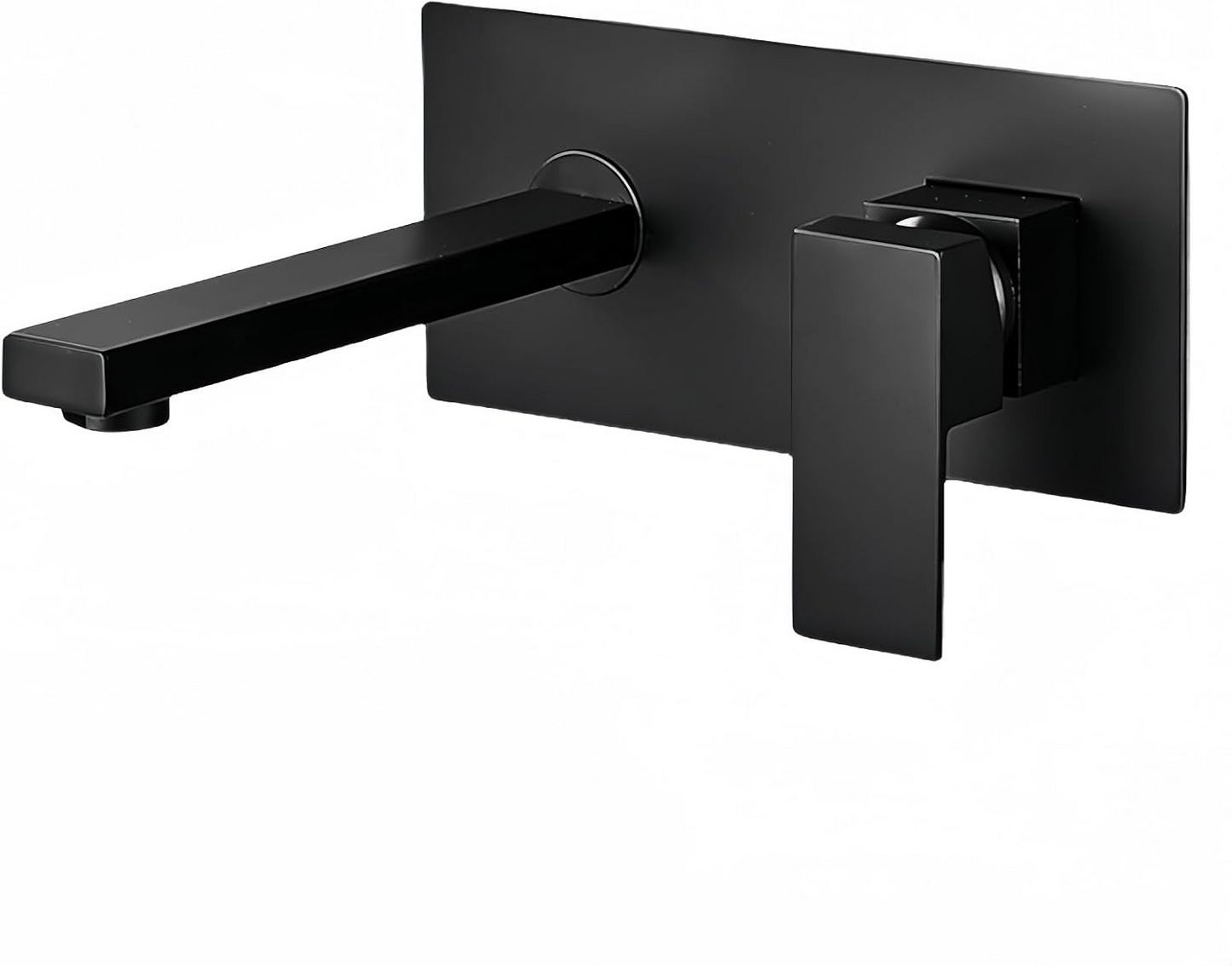 Wall Mounted Bathroom Sink Taps – Brass Basin Mixer Tap, Single Lever Hot and Cold Water
