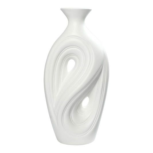 Nordic Irregular Ceramic Vase - Modern Round Hole Art Vase for Flowers, Minimalist Home Decor, Unique Centerpiece for Living Room & Office
