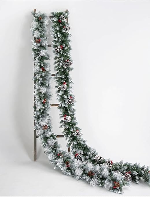 SINCHER Christmas Garlands 270CM, Artificial Christmas Tree Xmax tree 8.85ft Christmas Wreath Outdoor