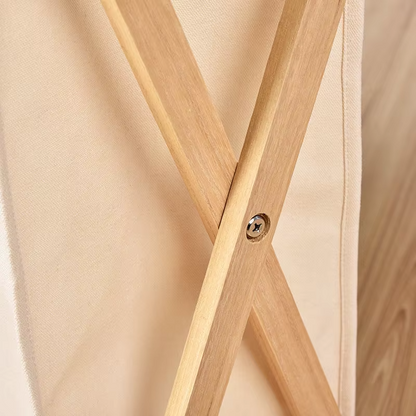 Bamboo Laundry Hamper with Removable Liner - Collapsible Wooden Clothes Basket, Folding Storage Organizer for Bedroom, Bathroom & Laundry Room