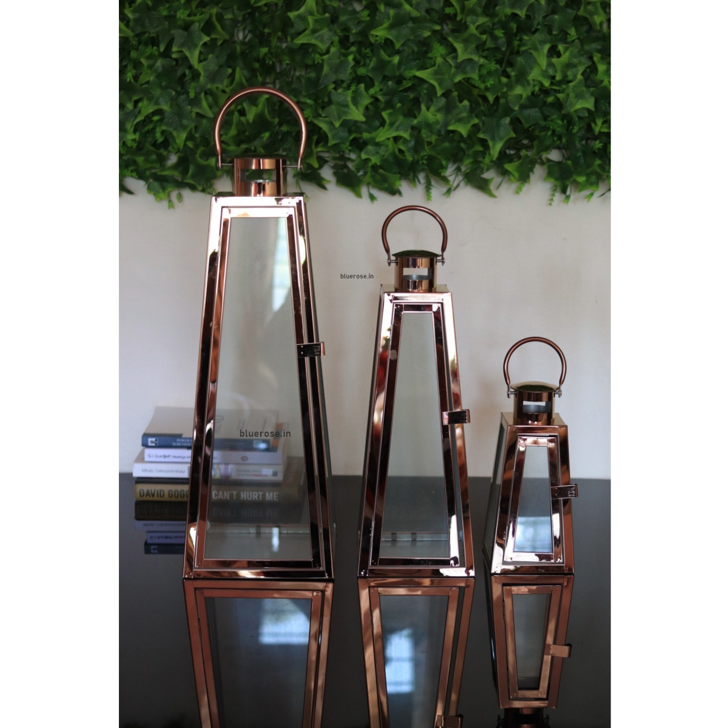 Stainless Steel Decorative Lanterns – Elegant Hanging & Tabletop Lantern Set
